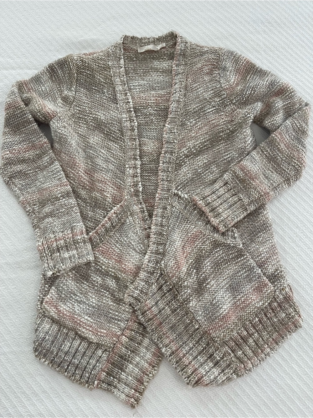 prAna Knit Cardigan Sweater Neutral Indie Gorpcore Cozy Earthy Athleisure Casual